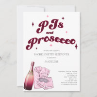 Festa de solteira PJs e pijamas Prosecco