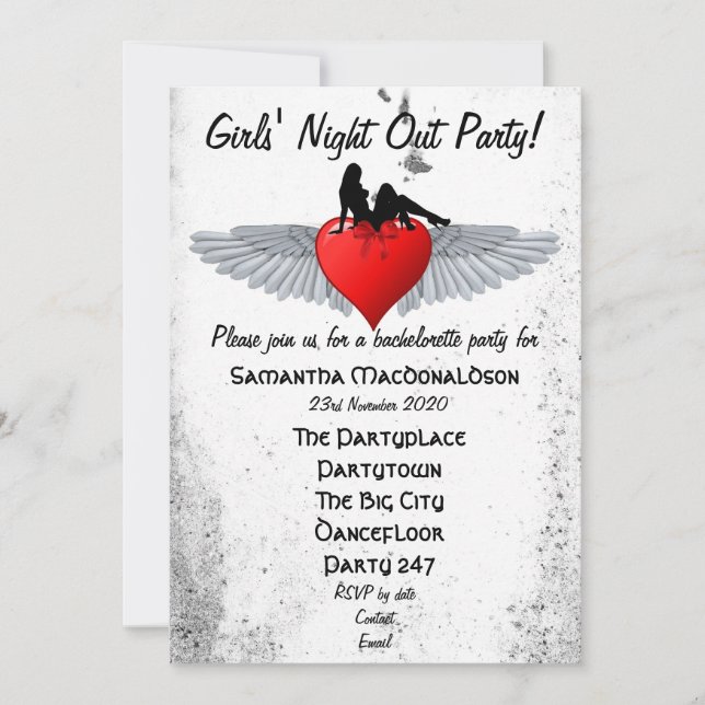 Convite Festa de solteira Rockabilly (Frente)