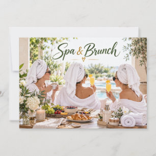 Convite Festa de Spa e Brunch