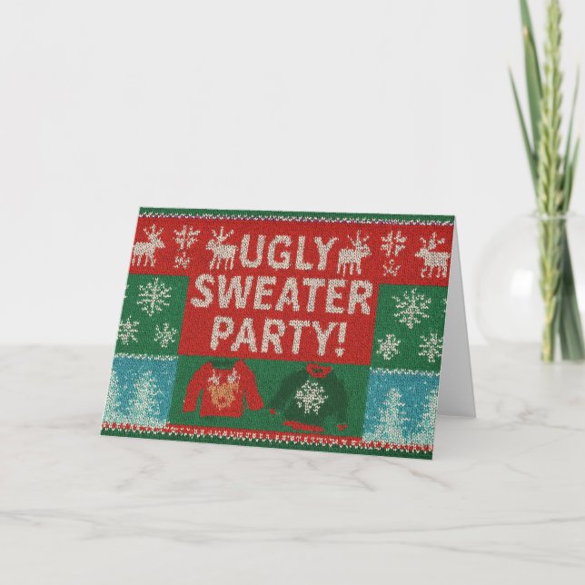 Convite Festa de Suéter Feio  (Frente)