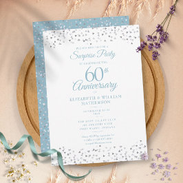 Convite Festa de Surpresa 60º Aniversário Corações de Amor