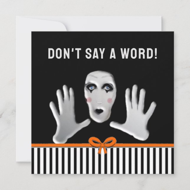 Convite Festa de Surpresa de Aniversário de Outubro (Frente)