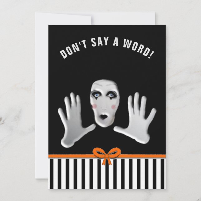 Convite Festa de Surpresa de Aniversário do Halloween (Frente)