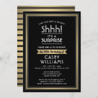 Festa de Surpresa de Aniversário! Preto, Branco e 