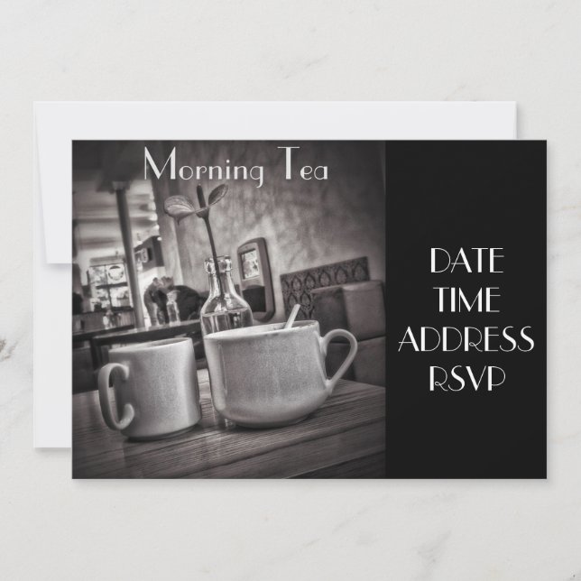 Convite Festa de Tea Cafe da Manhã (Frente)