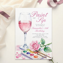 Festa de Tinta e Vinho Rosa Floral 30º Aniversário