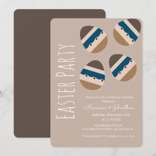 Convite Festa de Tonalidade de Ovos de Páscoa de Chocolat