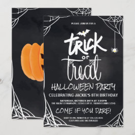 Convite Festa de Trick ou Tratar Halloween