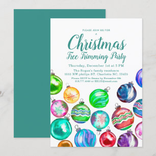 Convite Festa de Trimagem da Árvore de Natal