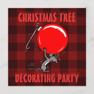 Convite Festa de Trimagem da Árvore de Natal   Rato de Xad