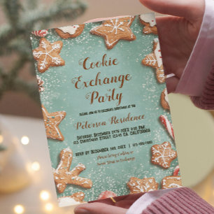 Convite Festa de Troca de Doces e Biscoitos de Natal