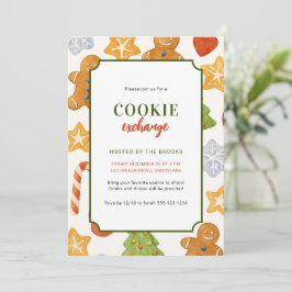 Convite Festa de Trocas de Biscoitos de Natal para Criança
