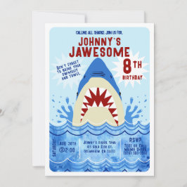 Convite Festa de Tubarões na Piscina