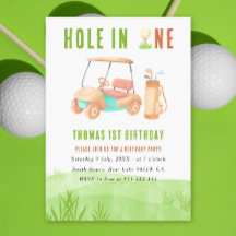 Festa de um ano com Hole In One