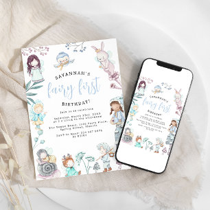 Convite Festa de um ano da Fada Querida