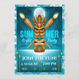 Convite Festa de Verão - Consulte o lado inverso