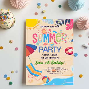 Convite Festa de Verão COOL