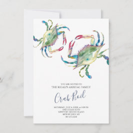 Convite Festa de Verão da Família Crab Boil