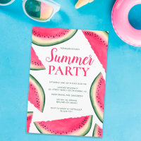 Festa de verão de melancia tropical