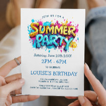 Festa de Verão, Estilo de Grafite Amarelo e Azul