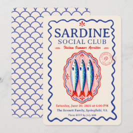 Convite Festa de Verão Italiana do Sardine Social Club