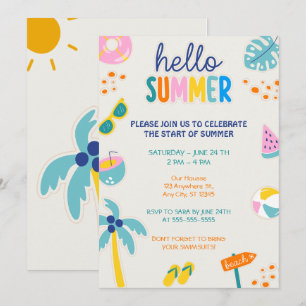 Convite Festa de Verão Olá 