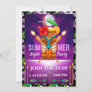 Convite Festa de Verão - Veja o Lado Posterior