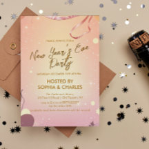 Festa de Véspera de Ano Novo, quente e rosa