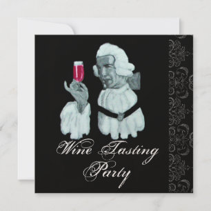 Convite FESTA DE VINHO SOMMELIER Damask, Champanhe