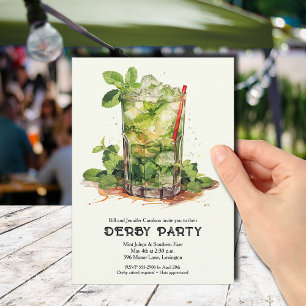 Convite Festa Derby Mint Julep