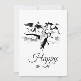 Convite FESTA DI COMPLEANNO del cacciatore d'anatre