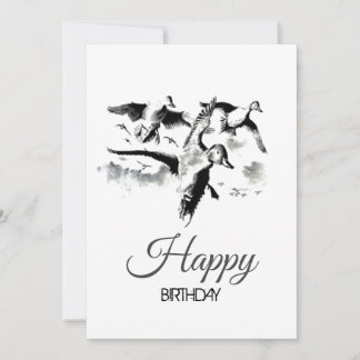 Convite FESTA DI COMPLEANNO del cacciatore d'anatre