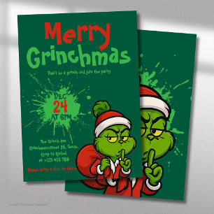 Convite Festa Divertida do Grinch Natal
