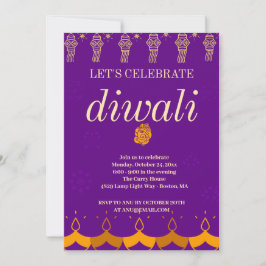 CONVITE FESTA DIWALI FELIZ