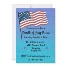 Festa do 4 de Julho Vermelho, Branco e Azul