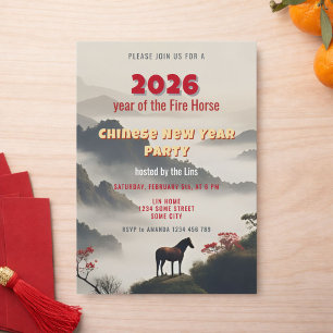 Convite Festa do Ano Novo Chinês de 2026, Ano do Cavalo de