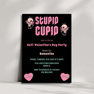 Convite Festa do Anti-Dia dos Namorados do Cupido Estúpido