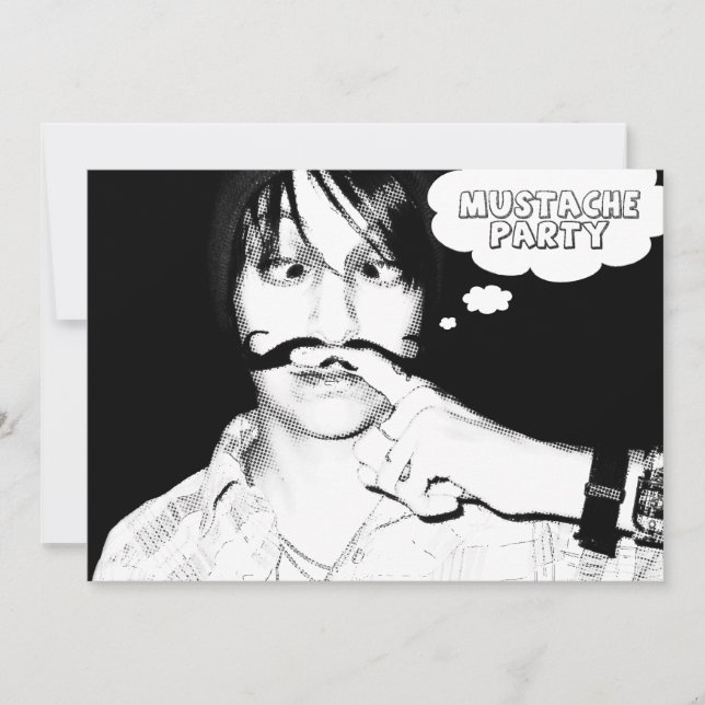 Convite festa do bigode : bigode (Frente)