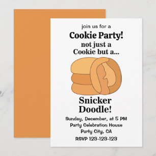 Convite Festa do Biscoito Snickerdoodle