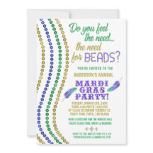 Festa do Carnaval Mardi Gras - Necessidade Engraça