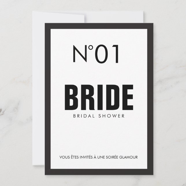 Convite Festa do CHÁ DE PANELA do Tema PARIS Preto e Branc (Verso)