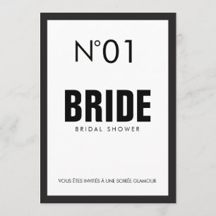 Convite Festa do CHÁ DE PANELA do Tema PARIS Preto e Branc