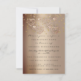 Convite Festa do Chá do Dia das Mães com Brilho de Faíscas