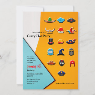 Convite Festa do Chapéu Louco