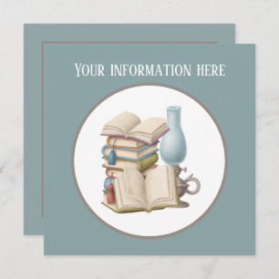 Convite festa do clube de leitura