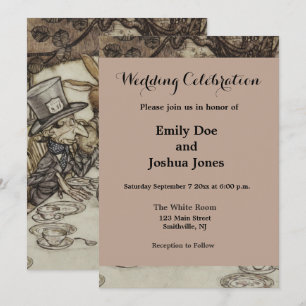 Convite Festa do Coelho da Alice no Aniversário Não Aniver