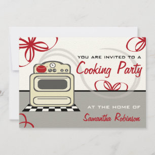 Convite Festa do Cozinhar - Cozinha Vermelha de Reserva
