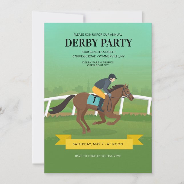 Convite Festa do Derby (Frente)