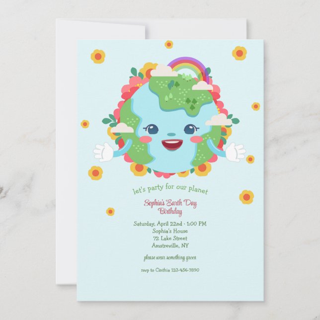 Convite Festa do Dia da Terra (Frente)