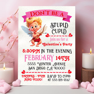 Convite Festa do Dia dos Namorados e do Galentine do Cupid